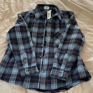 NWT Aritzia Oversized Flannel Button Down Shirt